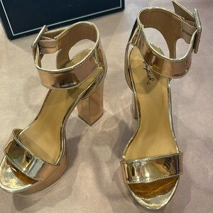Chrome platform heels